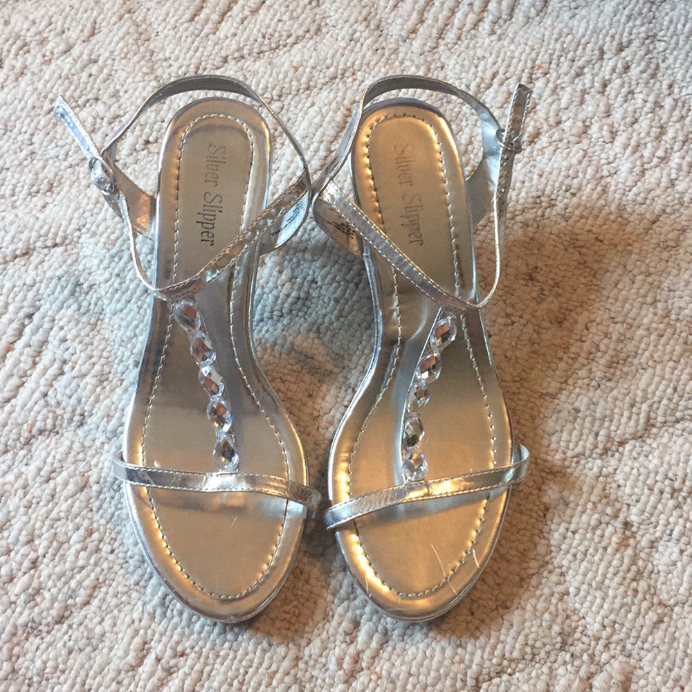 Silver heels